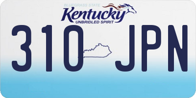 KY license plate 310JPN