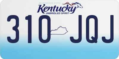 KY license plate 310JQJ