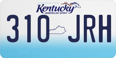 KY license plate 310JRH