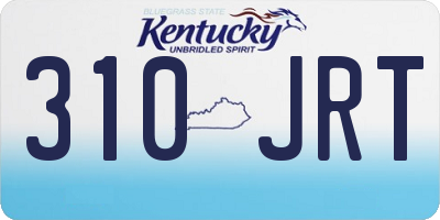 KY license plate 310JRT