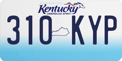 KY license plate 310KYP