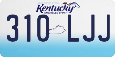 KY license plate 310LJJ