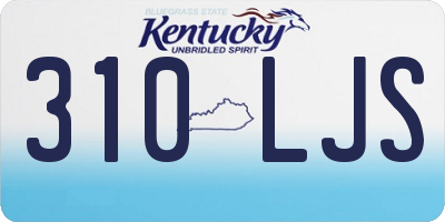 KY license plate 310LJS