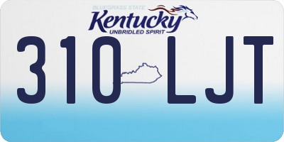 KY license plate 310LJT