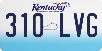 KY license plate 310LVG