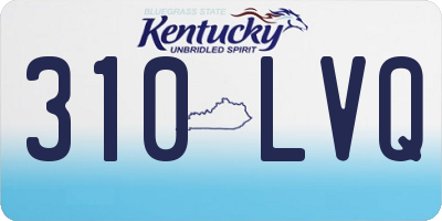 KY license plate 310LVQ