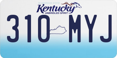 KY license plate 310MYJ