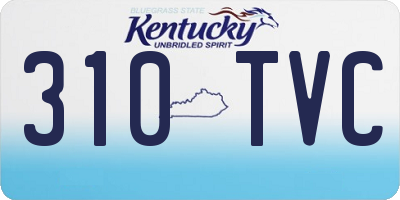 KY license plate 310TVC