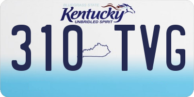 KY license plate 310TVG
