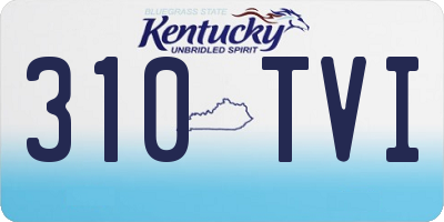 KY license plate 310TVI