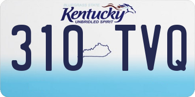 KY license plate 310TVQ