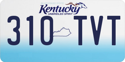 KY license plate 310TVT