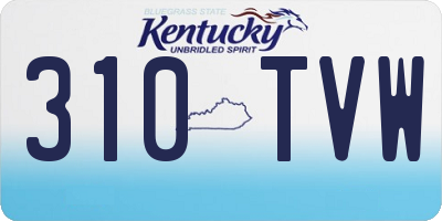 KY license plate 310TVW