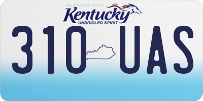 KY license plate 310UAS