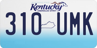 KY license plate 310UMK