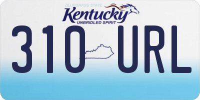 KY license plate 310URL