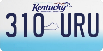KY license plate 310URU