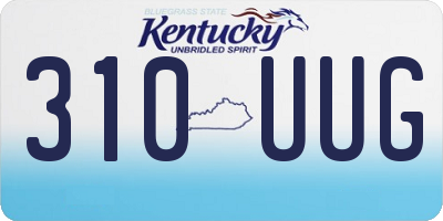 KY license plate 310UUG