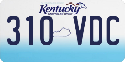 KY license plate 310VDC