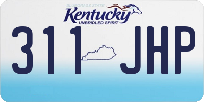 KY license plate 311JHP