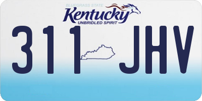 KY license plate 311JHV