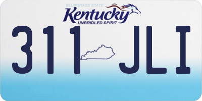 KY license plate 311JLI