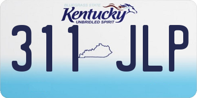 KY license plate 311JLP