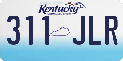 KY license plate 311JLR