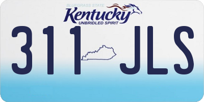 KY license plate 311JLS