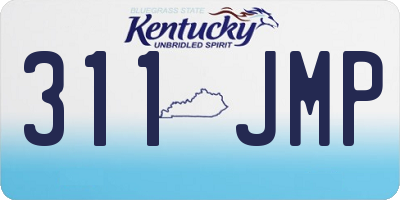 KY license plate 311JMP