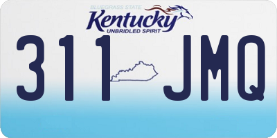 KY license plate 311JMQ