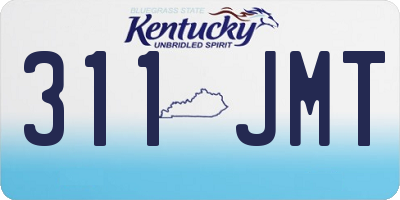 KY license plate 311JMT