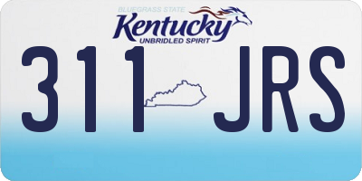 KY license plate 311JRS