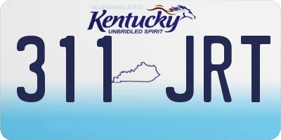 KY license plate 311JRT