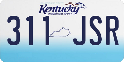 KY license plate 311JSR
