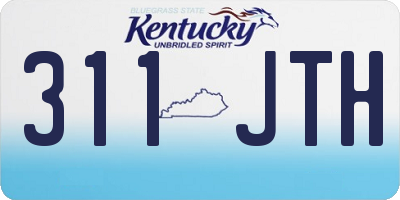 KY license plate 311JTH