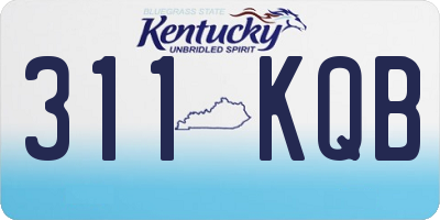 KY license plate 311KQB