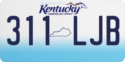 KY license plate 311LJB