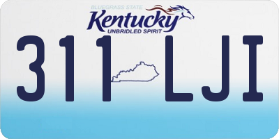 KY license plate 311LJI