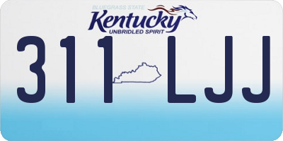 KY license plate 311LJJ