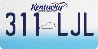 KY license plate 311LJL