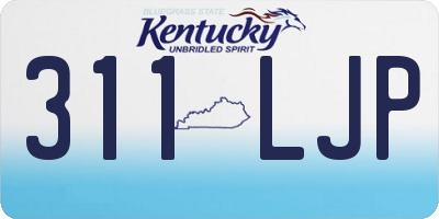 KY license plate 311LJP