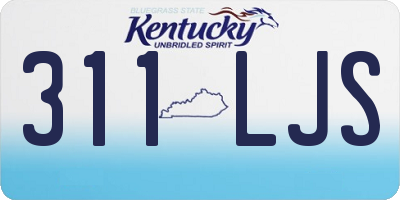 KY license plate 311LJS