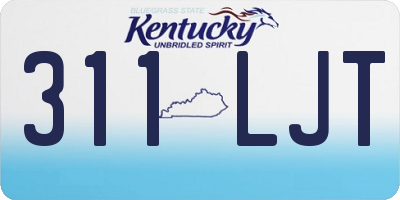 KY license plate 311LJT