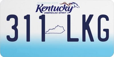 KY license plate 311LKG