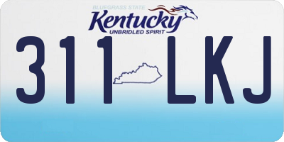 KY license plate 311LKJ