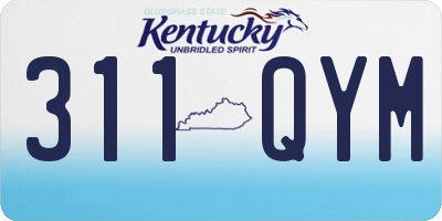 KY license plate 311QYM