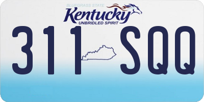 KY license plate 311SQQ