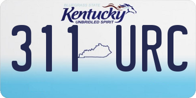 KY license plate 311URC