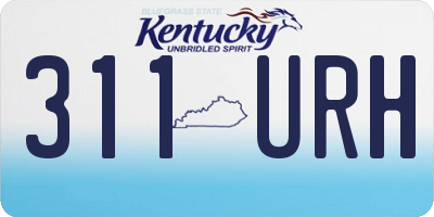KY license plate 311URH